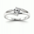 Pierścionek zaręczynowy,platyna, brylant  - P15006pt - 3