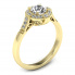Pierścionek zaręczynowy z diamentami - 15098z - 1