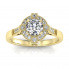 Pierścionek zaręczynowy z diamentami - 15098z
