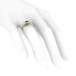 Złoty pierścionek z szafirem i brylantami - p16028zsz - 3