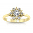 Złoty pierścionek zaręczynowy z brylantami - p15077z