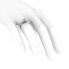 Platynowy pierścionek z brylantami - p16013pt - 3