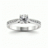 Platynowy pierścionek z brylantami - p16013pt - 4
