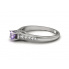 Platynowy pierścionek z tanzanitem i brylantami - P15062pt_t - 2