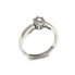 Platynowy pierścionek zaręczynowy z brylantem - p16003pt - 1