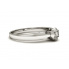 Platynowy pierścionek zaręczynowy z brylantem - p16003pt - 2