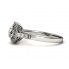 Pierścionek zaręczynowy, platyna, brylanty - 15098pt - 2