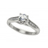 Platynowy pierścionek zaręczynowy z brylantami - P15062pt