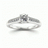 Platynowy pierścionek zaręczynowy z brylantami - P15062pt - 3