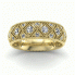 Złota obrączka ślubna z brylantami - p16064z - 4