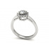 Platynowy pierścionek z brylantami - P16040pt - 2