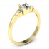 Pierścionek zaręczynowy żółte złoto brylanty - P15213z - 1