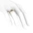Złoty pierścionek  z topazem i brylantami - p16028za - 3
