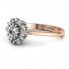 Złoty pierścionek zaręczynowy z brylantami - p15077cb - 2