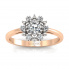 Złoty pierścionek zaręczynowy z brylantami - p15077cb