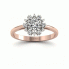 Złoty pierścionek zaręczynowy z brylantami - p15077cb - 4