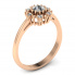 Złoty pierścionek z brylantami - p15077c - 1