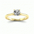 Pierścionek z brylantem i rubinem żółte złoto - p16205zr - 4