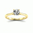 Złoty pierścionek z diamentem i szmaragdem - p16205zsm - 4