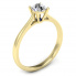Złoty pierścionek z brylantem i szafirem - p16205zsz - 1