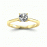 Złoty pierścionek z brylantem i szafirem - p16205zsz - 4