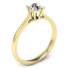 Złoty pierścionek z brylantem i szafirem cejlońskim - p16205zszc - 1