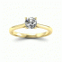 Złoty pierścionek z brylantem i szafirem cejlońskim - p16205zszc - 4