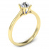 Złoty pierścionek zaręczynowy z brylantem i tanzanitem - p16205zt - 1