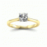 Złoty pierścionek z diamentem i rubinem - p16205zbr - 4