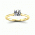 Złoty pierścionek z brylantem i szafirem cejlońskim  - p16205zbszc - 4