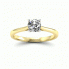 Złoty pierścionek z brylantem i tanzanitem - p16205zbt - 4