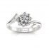 Prześliczny pierścionek zaręczynowy z brylantami - P15244b