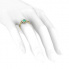 Złoty pierścionek ze szmaragdem i brylantami - P15244zsm - 3