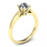Złoty pierścionek zaręczynowy z brylantami - p15259z - 1