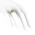 Złoty pierścionek z topazem i brylantami - p15259zba - 3