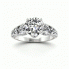 Złoty pierścionek z diamentami - p15280b - 4