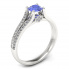 Pierścionek zaręczynowy z tanzanitem diamenty - p16180bt - 1