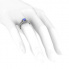 Pierścionek zaręczynowy z tanzanitem diamenty - p16180bt - 3