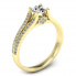 Pierścionek zaręczynowy żółte złoto brylanty - p16180z - 1