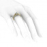 Pierścionek zaręczynowy żółte złoto brylanty - p16180z - 3