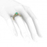 Zaręczynowy pierścionek z szmaragdem brylanty - p16180zsm - 3