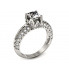 Zaręczynowy pierścionek, platyna, brylanty - p16141pt
