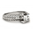 Zaręczynowy pierścionek, platyna, brylanty - p16141pt - 2