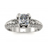 Zaręczynowy pierścionek, platyna, brylanty - p16141pt - 1