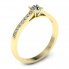 Złoty pierścionek zaręczynowy z brylantami - p16312z - 1