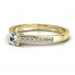 Złoty pierścionek zaręczynowy z brylantami - p16312z - 2