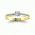 Złoty pierścionek zaręczynowy z brylantami - p16312z - 4