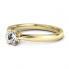 Złoty pierścionek zaręczynowy z diamentem - p16330z - 2