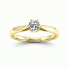 Złoty pierścionek zaręczynowy z diamentem - p16330z - 4