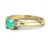 Pierścionek zaręczynowy szmaragd diamenty żółte złoto - P15213zszm - 2